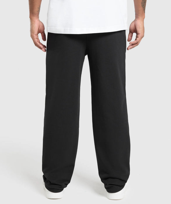 REST DAY ESSENTIALS STRAIGHT LEG JOGGERS - BLACK