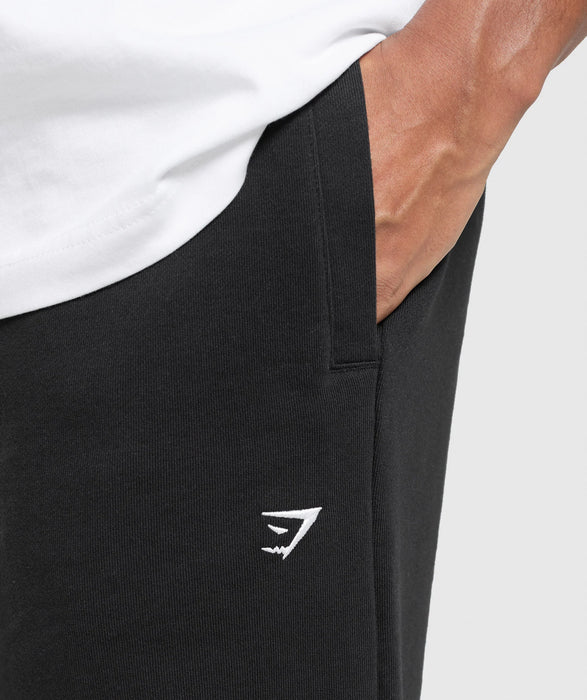 REST DAY ESSENTIALS STRAIGHT LEG JOGGERS - BLACK