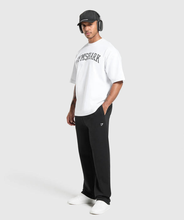 REST DAY ESSENTIALS STRAIGHT LEG JOGGERS - BLACK