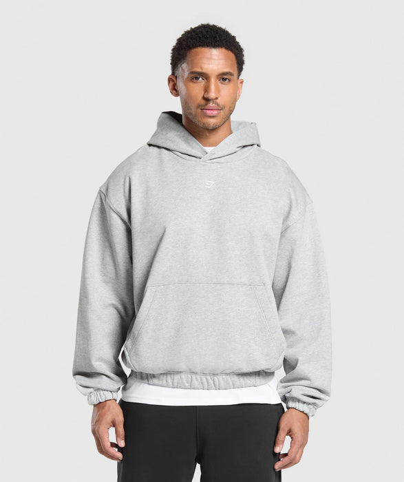 Rest Day Essentials Hoodie - Light Grey Core Marl