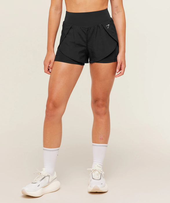 Running 2-in-1 Shorts - Black