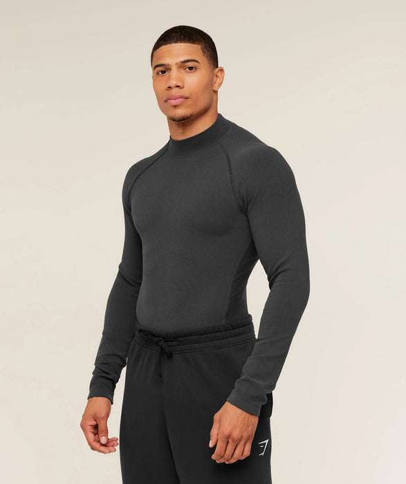 Physique Long Sleeve T-Shirt - Onyx Grey/Black