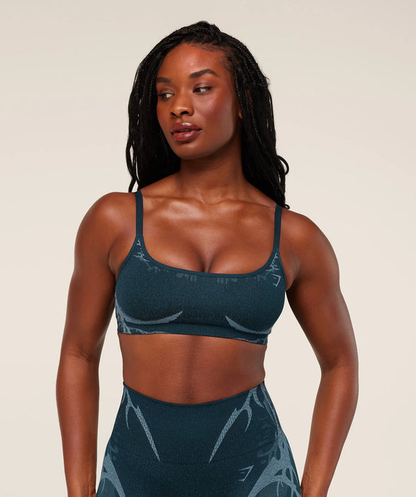 Storm Seamless Sports Bra Blue