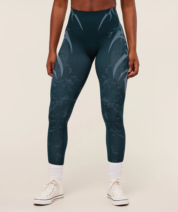 Storm Seamless Leggings Blue