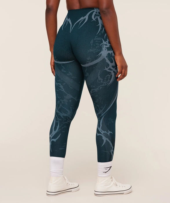 Storm Seamless Leggings Blue
