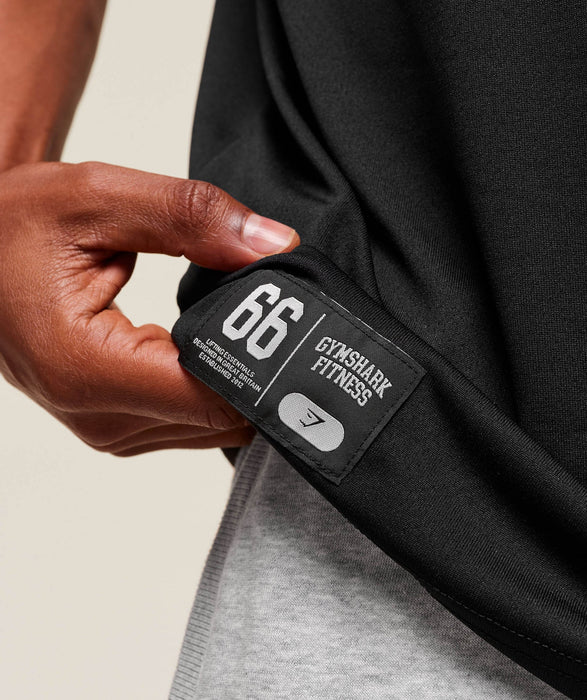 Campus Oversized T-Shirt - Black/Conditioning Red