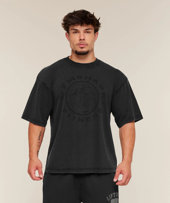 Shadow Seamless Long Sleeve T-Shirt - Black/Brand Blue