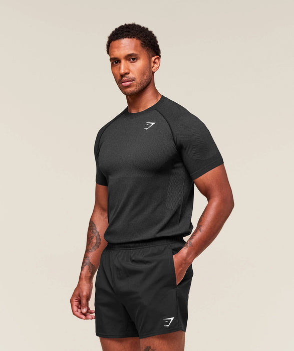 Vital Seamless T-Shirt - Black/Silhouette Grey