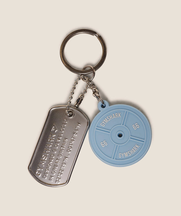 Weight Plate Charm - Athletic Light Blue