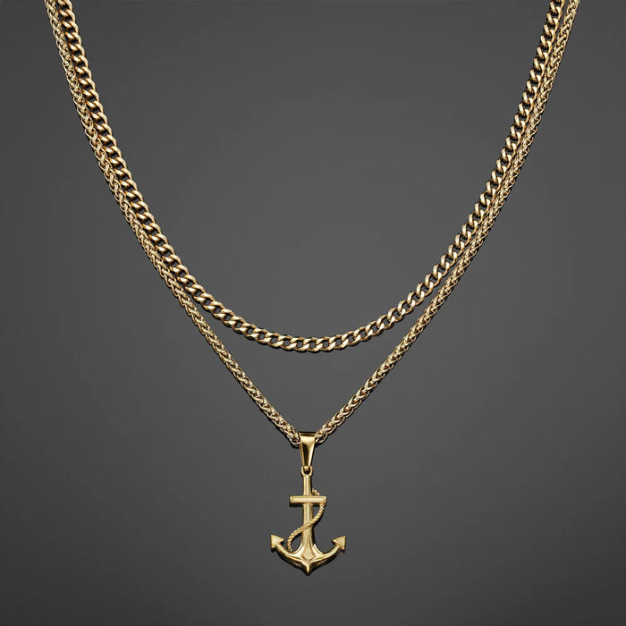 THE ANCHOR PENDANT SET - GOLD RG1010G