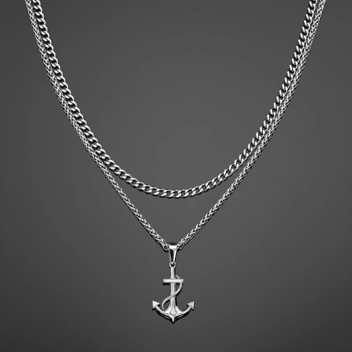 THE ANCHOR PENDANT SET - SILVER RG1010S