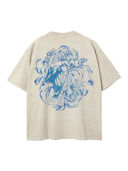 TANJIRO WATER BREATHING 2 SIDED VINTAGE TEE