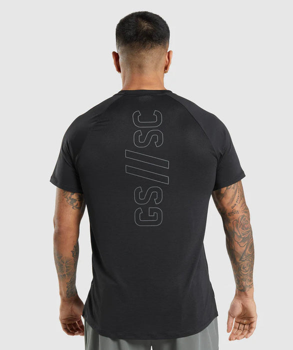 Gymshark//Steve Cook T- Shirt - Black.